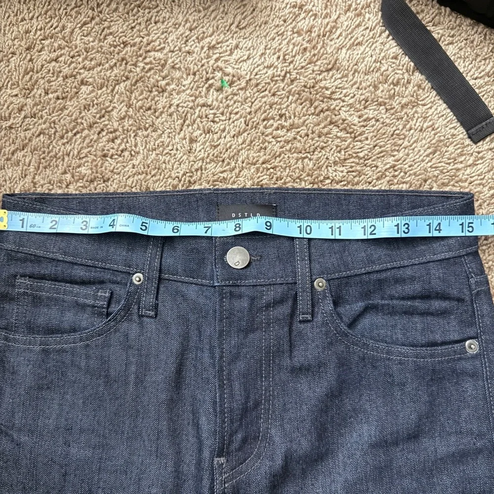 DSTLD Selvedge Slim Raw Denim Jeans Indigo Blue Made in USA 30 x 30 AA07